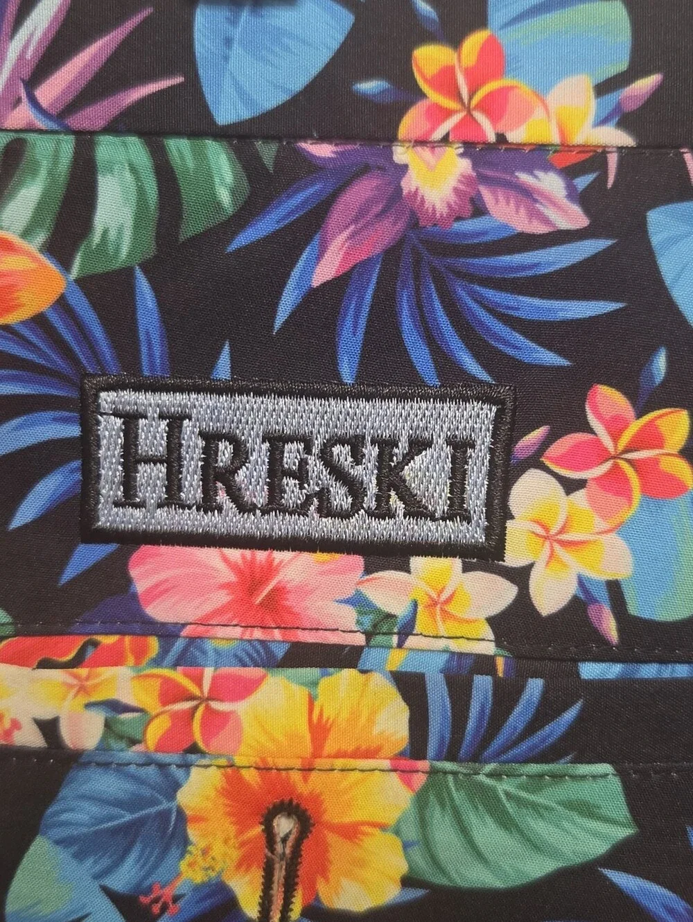 Hreski Mens Tropical Fruits Print Golf Short, Size 38